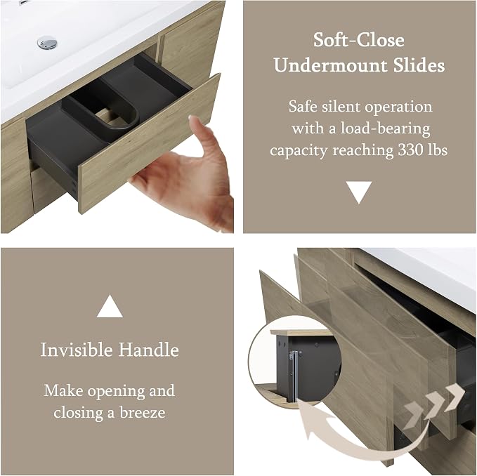 48" Floating Bathroom Vanity - Image 4