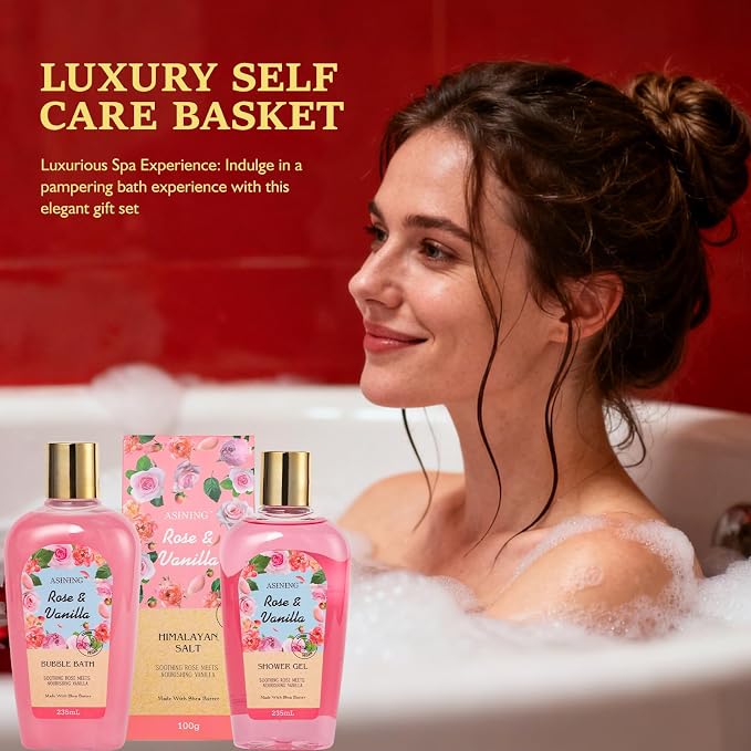Bath and Body Gift Basket Set Mothers Day, Watermelon Body Scrub, Perfect Bath - Image 8