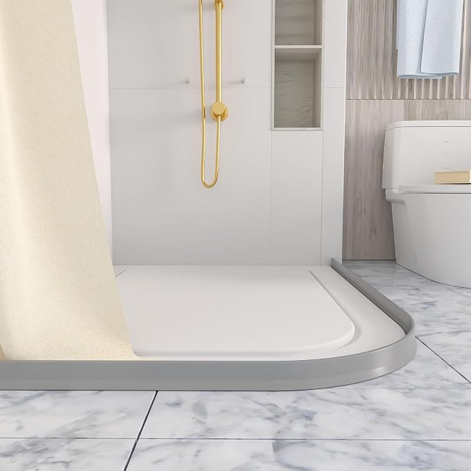 Raycity 3" High Shower Threshold Water Dam 118 IN Collapsible Shower Water - Image 7