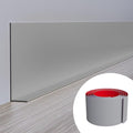 Duzzy Flexible Baseboard Molding Trim, 5 Inch x 40 Feet Peel and Stick Rubber by Duzzy