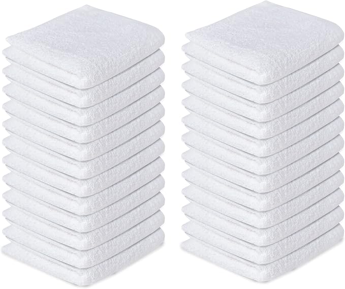 Softolle 100% Cotton Washcloths 24 Pack Soft, Highly Absorbent Washcloth - Image 2