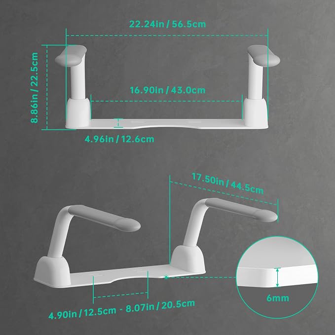 Toilet Safety Rails for Seniors, Super Heavy Duty Handicap Toilet Rails - Image 7