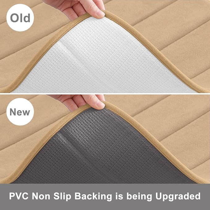 Buganda Memory Foam U-Shaped Contour Toilet Rugs, Non Slip Absorbent, Thick - Image 4