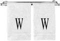 Monogrammed Hand Towel, Personalized Initial Gift, Extra Absorbent 100% Turkish by BareCotton