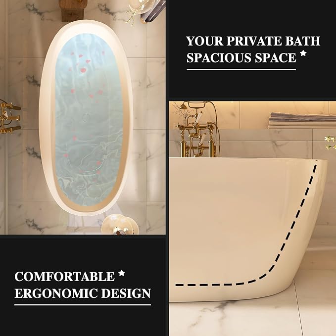 67" Acrylic Free-standing Bathtubs - Image 4