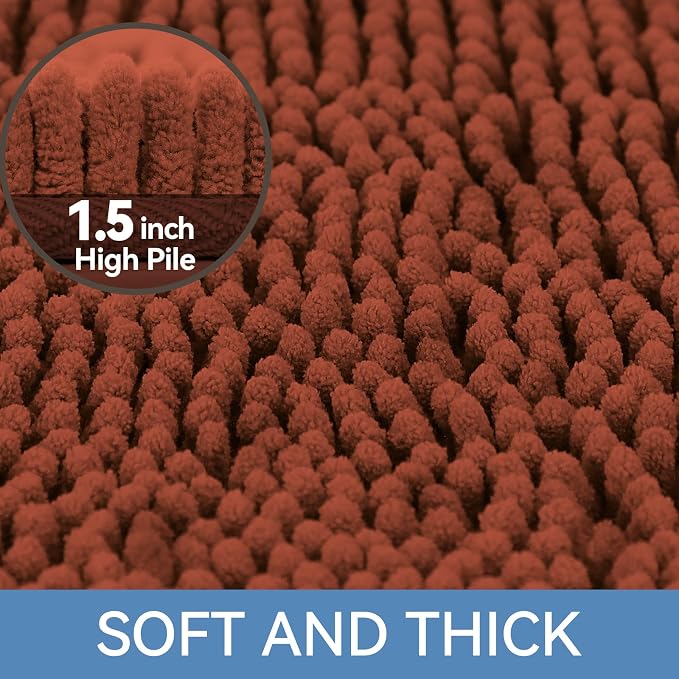 Bcoimo 44"×24" Absorbent Bath Mat, Non-Slip - Image 3