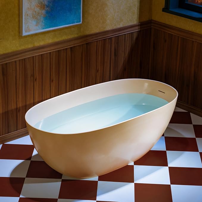 WOODBRIDGE 61-1/4" L x 30-3/4" W Stone Resin Luxury Contemporary Solid Surface by WOODBRIDGE