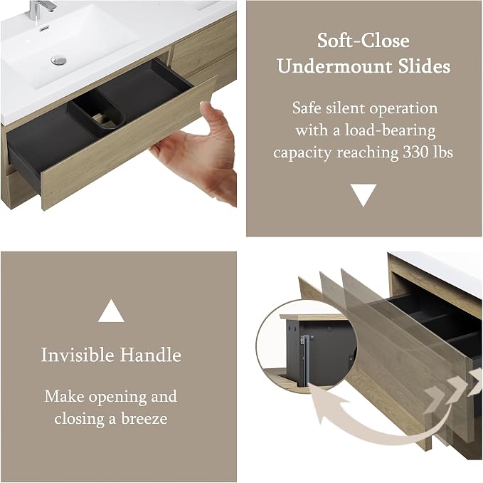 72 Inch Floating Bathroom Vanity - Image 6