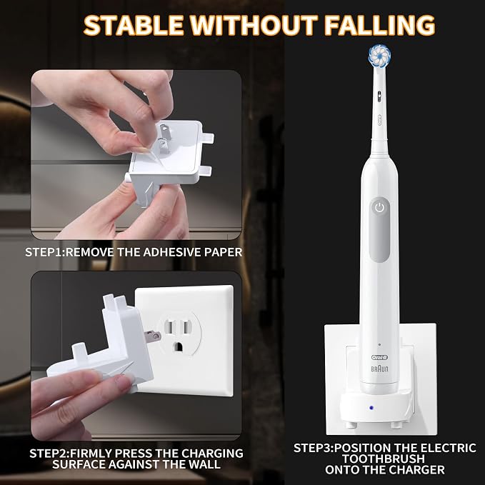 Teeteck Wall Charger for Braun Oral-B Electric Toothbrush, Electric Toothbrush - Image 5