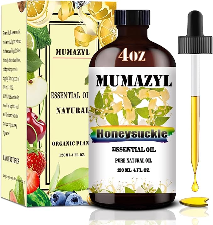 Honeysuckle Essential Oil, Honeysuckle Oil 4 Fl Oz 120ML by MUMAZYLESSENTIALOIL