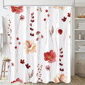 Gibelle Watercolor Floral Shower Curtain, Modern Minimalist Waterproof Fabric by Gibelle