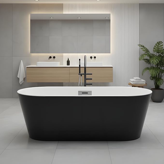 Freestanding Bathtubs 59 Inch Acrylic Free Standing Tub by Unknown