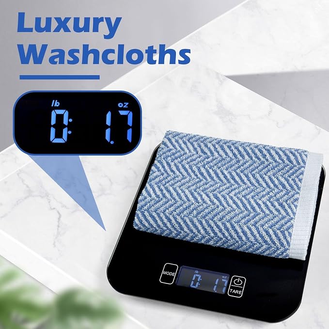 Cleanbear Wash Cloths for Your Face and Body, 12 Washcloths for Showering - Image 3