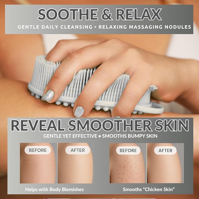 Silver Infused Scalp Massager Shampoo Brush - Image 9