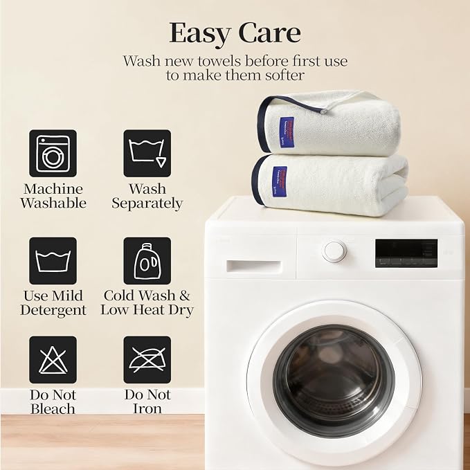REDKISS 6 Pack Cotton Towel Set - Image 9