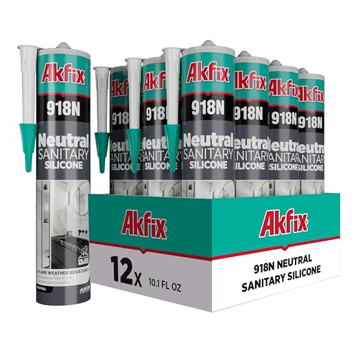 Akfix 918N Gray 100% Silicone Caulk by Akfix
