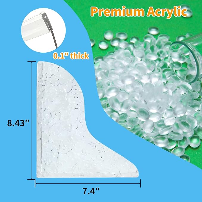 2Pack Shower Splash Guard for Bathtub, Walk in Shower Water Guard Made of - Image 5