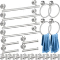 Blulu 20 Pcs Bathroom Hardware Set, Stainless Steel Towel Bar Set Includes 16 by Blulu