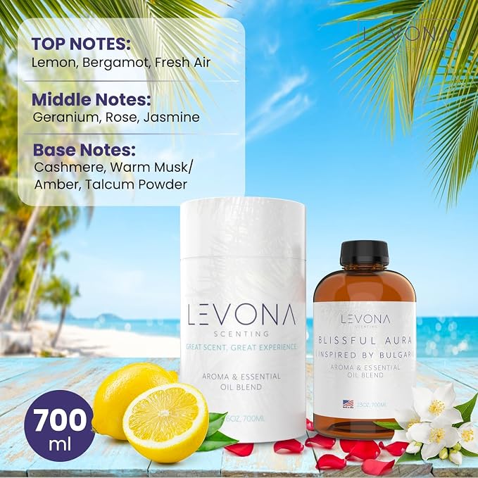 Levona Scent Essential Oils for Diffuser: Blissful Aura Diffuser Oil - Image 2