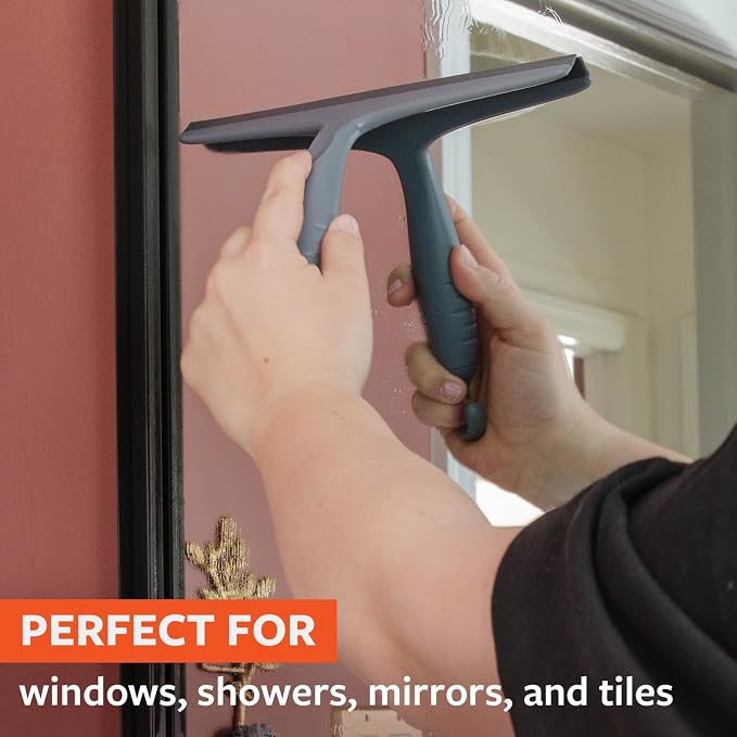 Eco-Friendly Window & Shower Squeegee – Recycled‑Plastic Handle, Rubber Blade - Image 2