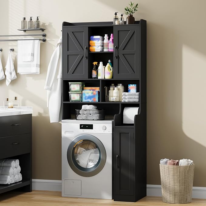 Over The Toilet Storage Cabinet, Bathroom Over Toilet Storage Organizer - Image 3