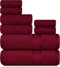 Casa Lino Bath Towel Set of 8 by CASALINO