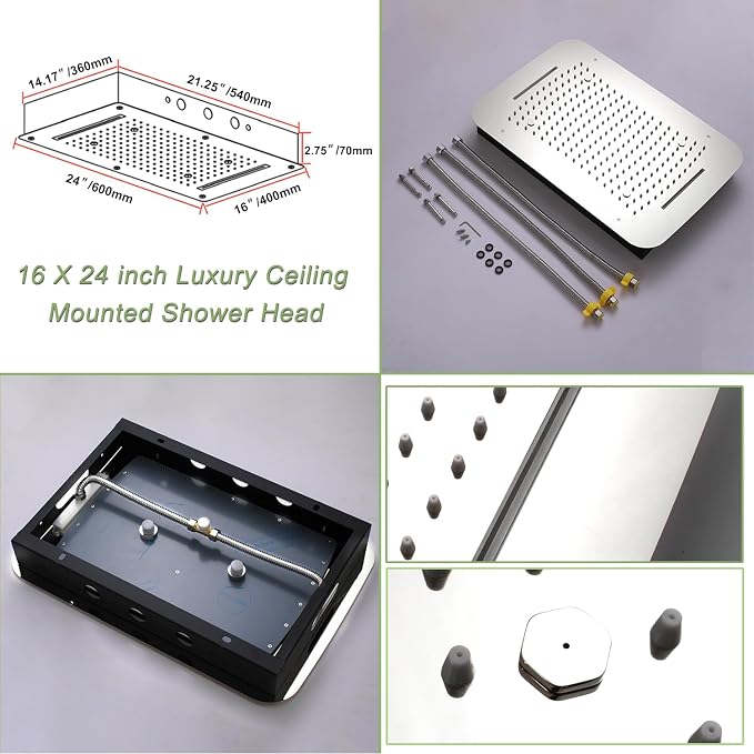 Thermostatic Shower System Chrome Shower Faucet Set - Image 3