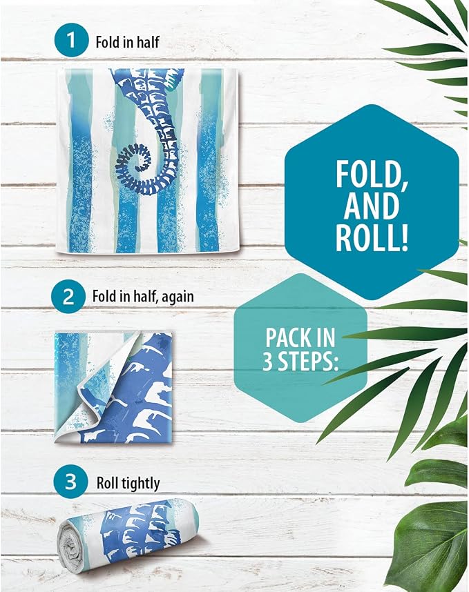 VENTURE 4TH Microfiber Beach Towel: Quick-Dry, Sandproof and Lightweight - Image 5