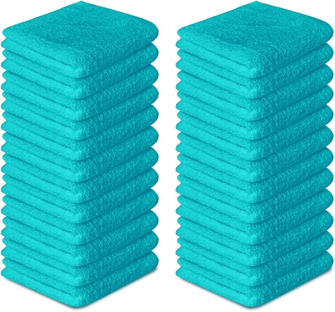 Softolle 100% Cotton Washcloths 60 Pack Soft, Highly Absorbent Washcloth - Image 2