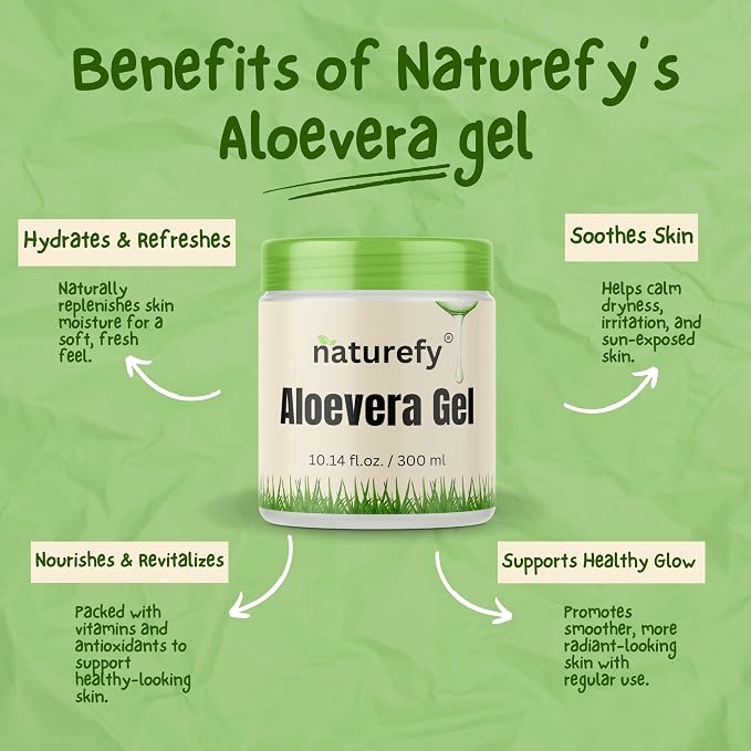 Aloe Vera Gel | 100% Pure & Organic | Farm Fresh Aloe Vera Pulp Extract - Image 4