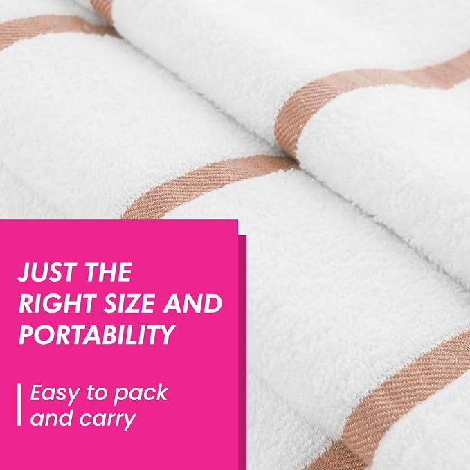 CASA COPENHAGEN Cabana Beach Towel Designed in Denmark Rough and Tough - Image 4