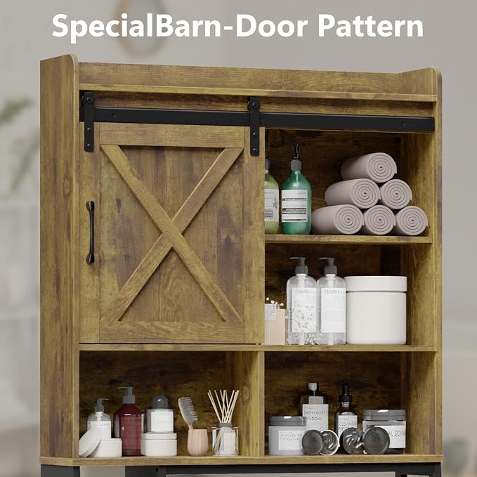 Farmhouse Storage Cabinet Over Toilet - Image 5