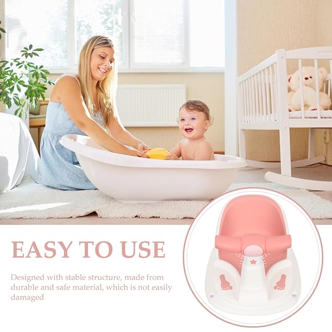 Bath Seat with Suction Cups for Stability Non-Slip Shower Chair Comfortable - Image 3