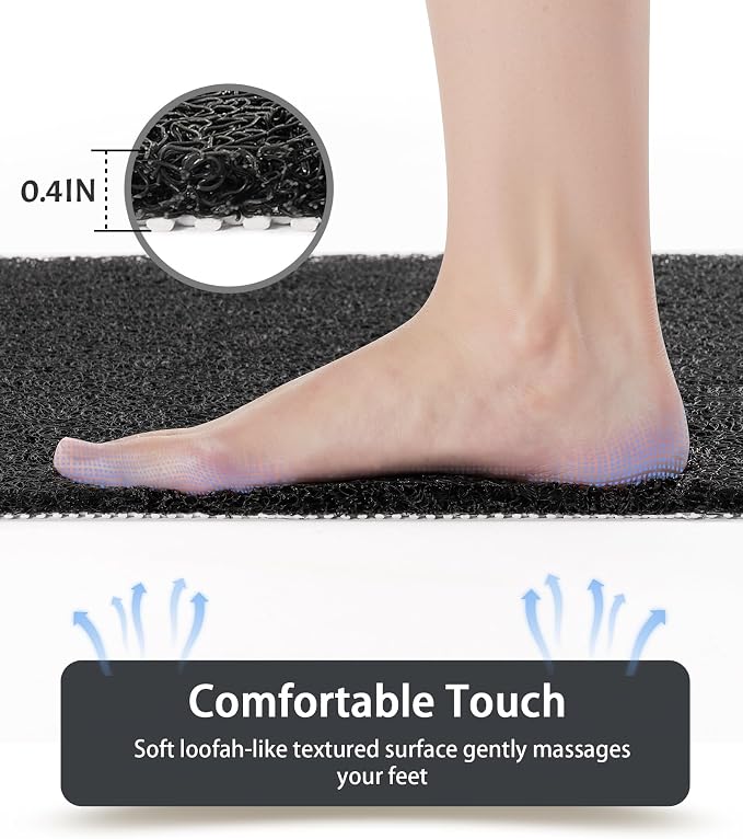 Mecko Loofah Bath Mat for Tub - Image 4