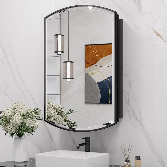 Keonjinn Black Medicine Cabinet by Keonjinn