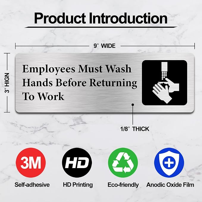 Employees Must Wash Hands Signs, Wash Hands Signs - Image 2
