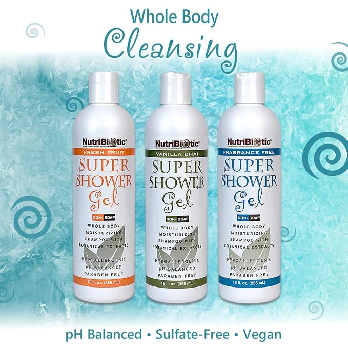 NutriBiotic – Vanilla Chai Super Shower Gel, 1 Gallon | Whole Body Shampoo - Image 3