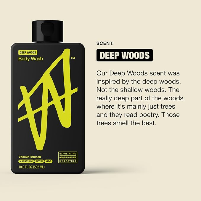W By Jake Paul Body Wash for Men, Exfoliating Shower Gel - Image 5
