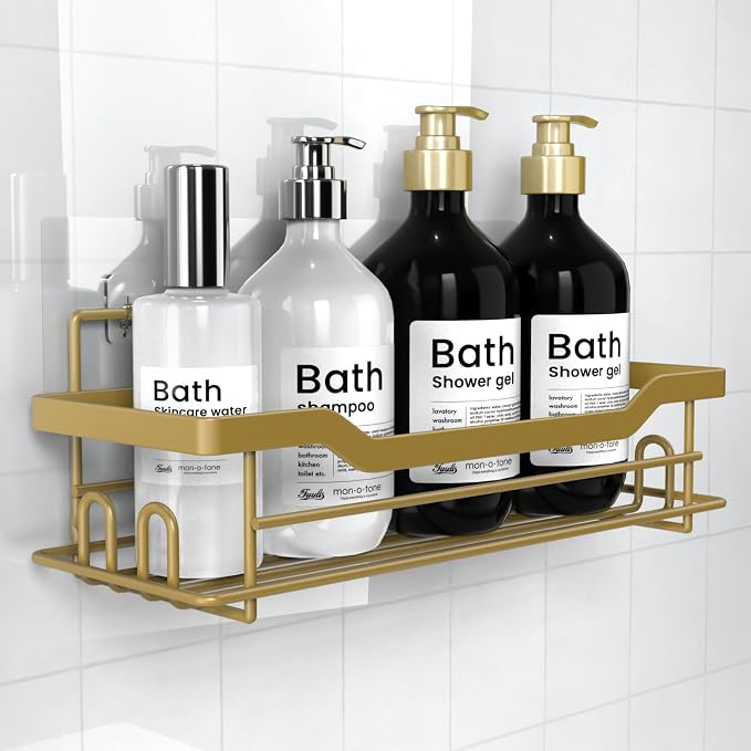 Shower Caddy Shelves Organizer Rack, Single Pack Shower Caddy, Shelves by BATHDESIGN