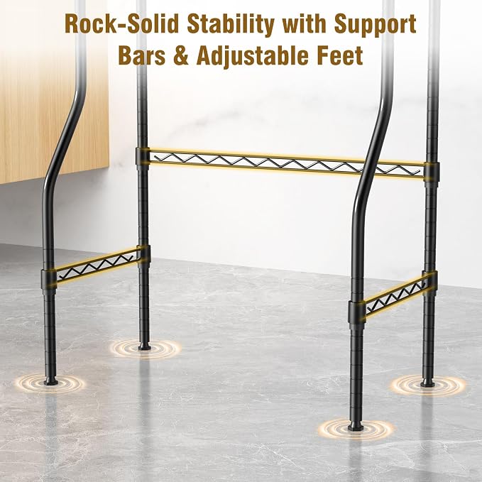 EAGMAK 4 Tier Over The Toilet Storage Rack, Bathroom Organizers and Storage - Image 7