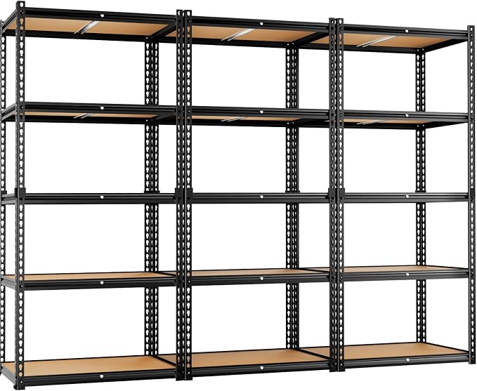 LEVELEVE 5-Tier Storage Shelving Unit, 2020 lbs Capacity, Heavy Duty Adjustable by Enjoyyourlife