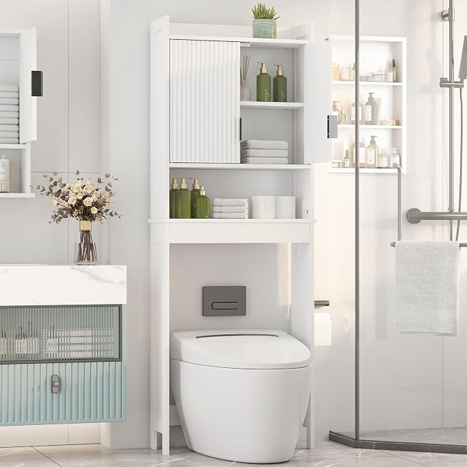 Bathroom Over The Toilet Storage Cabinet, Farmhouse Over The Toilet Storage by Mepplzian