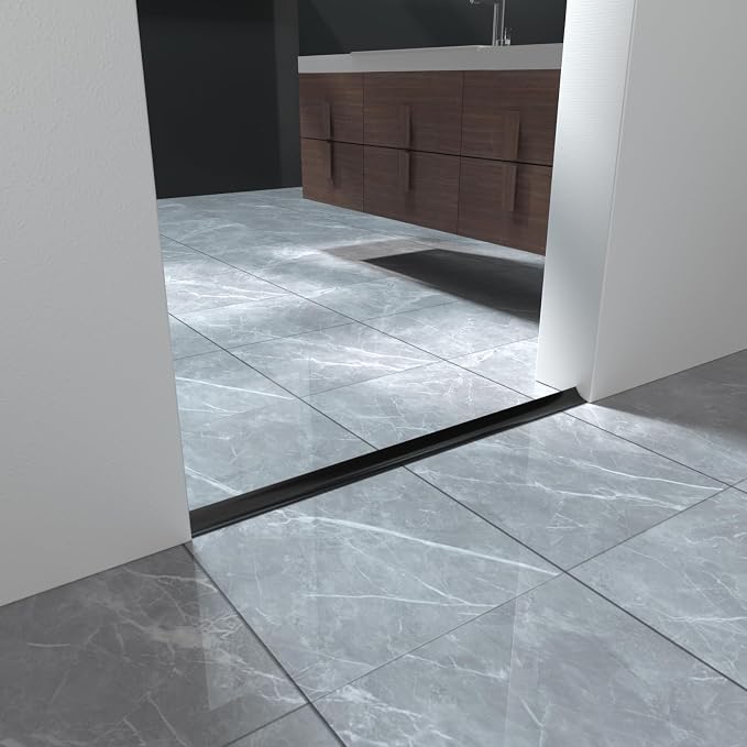 67 Inch Collapsible Shower Threshold Water Dam Barrier, Self Adhesive Silicone - Image 5