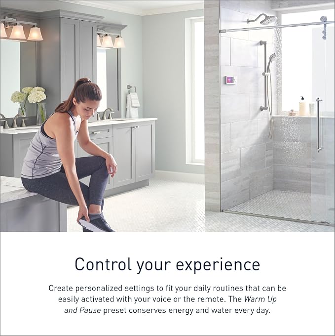 Moen Matte Black Smart Shower 2-Outlet Digital Water System Controller - Image 4