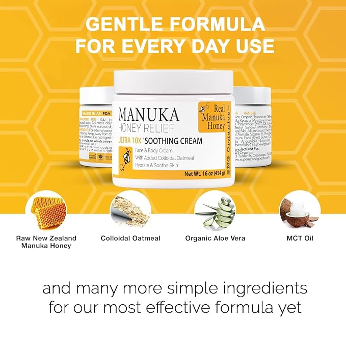 Super Natural Goods Manuka Honey Cream – Hydrating Lotion - Image 4