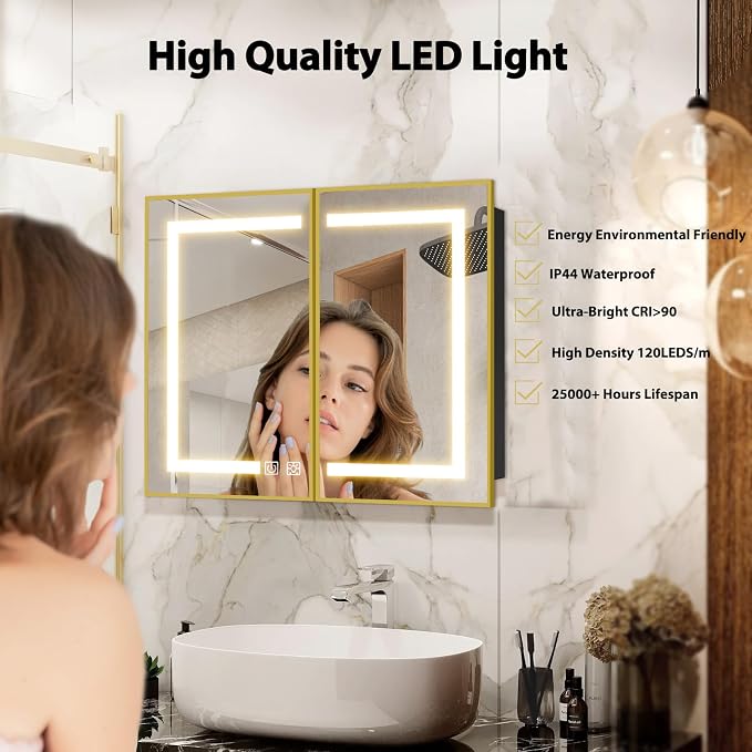 ROOMTEC Lighted Medicine Cabinet - Image 4