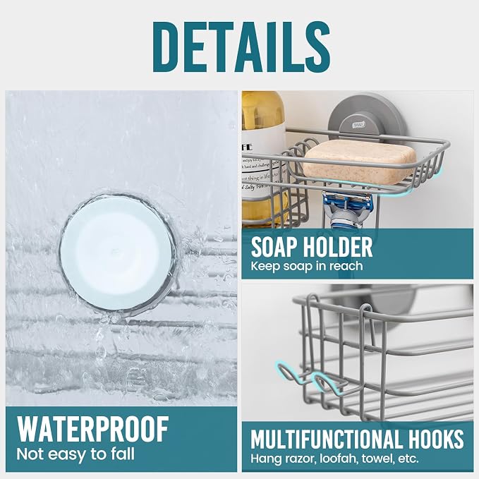 TAILI Shower Caddy Suction Cup - Image 5