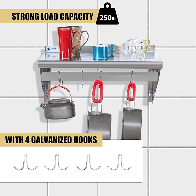 Hally Stainless Steel Shelf - Image 4