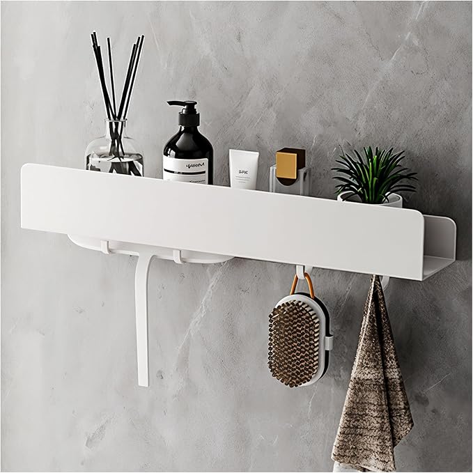 REKITA No Drill Shower Shelf Organizer, 40cm Stainless Steel Bathroom Storage by REKITA