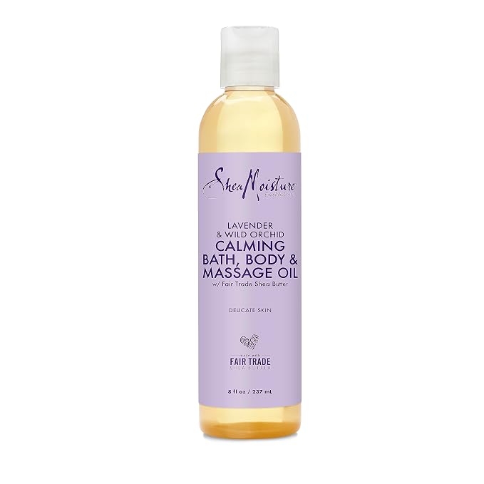 SheaMoisture Bath, Body and Massage Oil Lavender Wild Orchid Calming Moisturizer by SheaMoisture